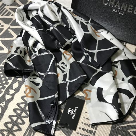 chanel flower scarf|chanel scarf price.